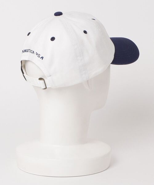 NAUTICA（ノーティカ）の「【NAUTICA】ノーティカ6パネルフロントバックロゴ刺繍バイカラーCAP ローキャップ NT037（キャップ・メンズ・ブラック/ネイビー/グリーン・FREE）」の4枚目の写真