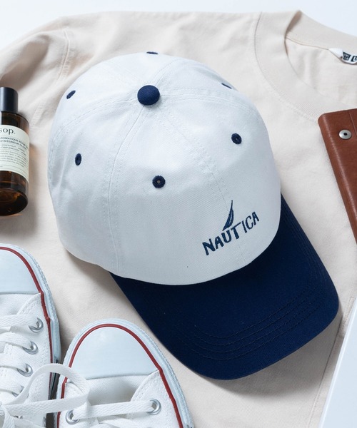 NAUTICA（ノーティカ）の「【NAUTICA】ノーティカ6パネルフロントバックロゴ刺繍バイカラーCAP ローキャップ NT037（キャップ・メンズ・ブラック/ネイビー/グリーン・FREE）」の12枚目の写真
