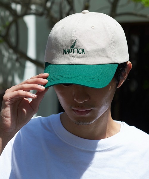 NAUTICA（ノーティカ）の「【NAUTICA】ノーティカ6パネルフロントバックロゴ刺繍バイカラーCAP ローキャップ NT037（キャップ・メンズ・ブラック/ネイビー/グリーン・FREE）」の14枚目の写真