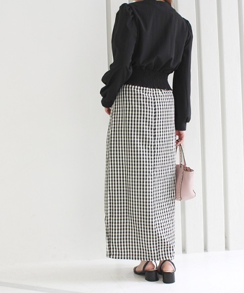 MODE ROBE（モードローブ）の「フリルギャザーカーディガン（カーディガン/ボレロ・レディース・ブラック/ブルー・FREE）」の19枚目の写真