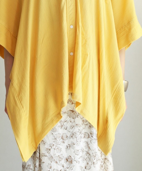 Bou Jeloud（ブージュルード）の「レーヨンクレープテントブラウス（シャツ/ブラウス・レディース・イエロー/ブルー/ブラック/グレー系その他・38）」の20枚目の写真