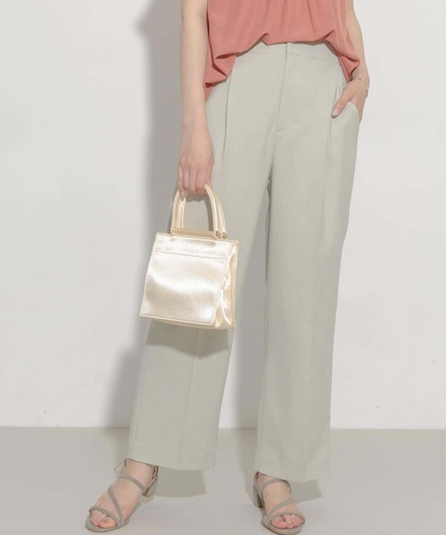 URBAN RESEARCH ROSSO WOMEN（アーバンリサーチ　ロッソ）の「リネンライクワイドパンツ（その他パンツ・レディース・チャコールグレー/ベージュ系その他/イエロー系その他・38/36）」の12枚目の写真