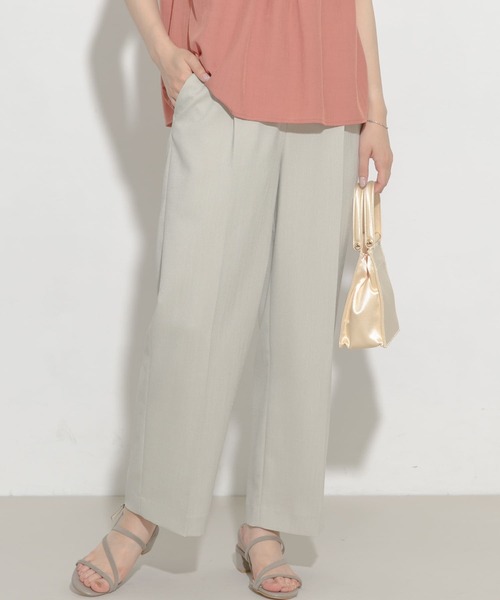 URBAN RESEARCH ROSSO WOMEN（アーバンリサーチ　ロッソ）の「リネンライクワイドパンツ（その他パンツ・レディース・チャコールグレー/ベージュ系その他/イエロー系その他・38/36）」の14枚目の写真