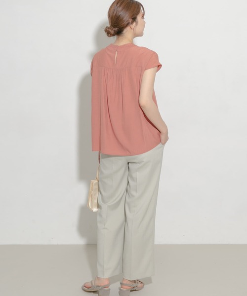 URBAN RESEARCH ROSSO WOMEN（アーバンリサーチ　ロッソ）の「リネンライクワイドパンツ（その他パンツ・レディース・チャコールグレー/ベージュ系その他/イエロー系その他・38/36）」の19枚目の写真