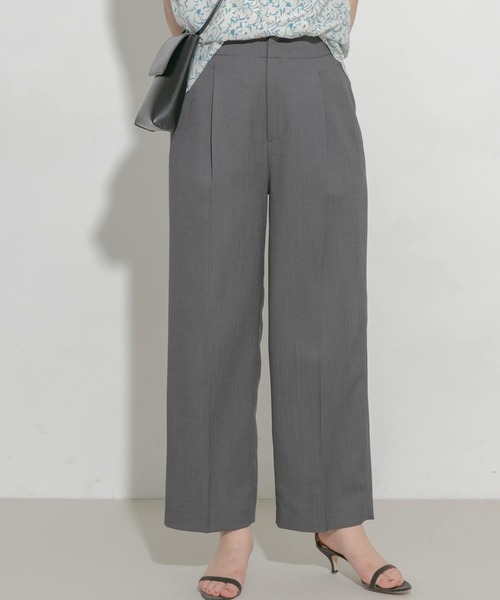 URBAN RESEARCH ROSSO WOMEN（アーバンリサーチ　ロッソ）の「リネンライクワイドパンツ（その他パンツ・レディース・チャコールグレー/ベージュ系その他/イエロー系その他・38/36）」の20枚目の写真