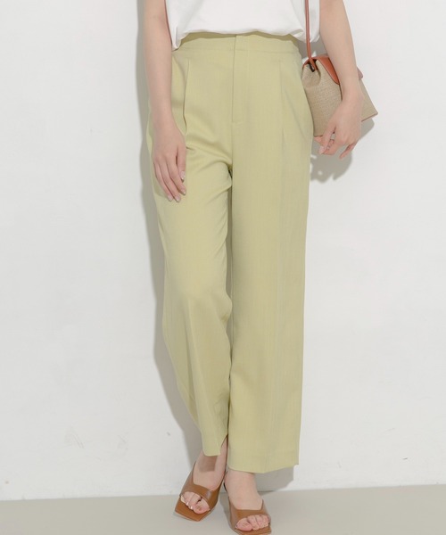 URBAN RESEARCH ROSSO WOMEN（アーバンリサーチ　ロッソ）の「リネンライクワイドパンツ（その他パンツ・レディース・チャコールグレー/ベージュ系その他/イエロー系その他・38/36）」の3枚目の写真