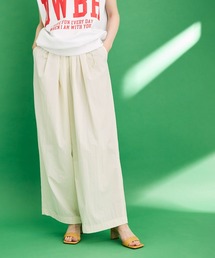 ADAM ET ROPE' | ナイロンストライプイージーパンツ(その他パンツ)