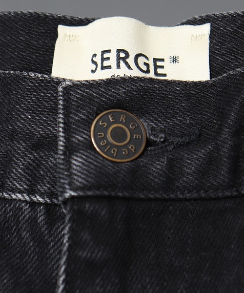SERGE de bleu(サージ)の「【 SERGE de bleu / サージ 】 STACKS/BLACK FADE スタックスブラックフェード(デニムパンツ・レディース・ブラック・24/25/26)」の6枚目の写真