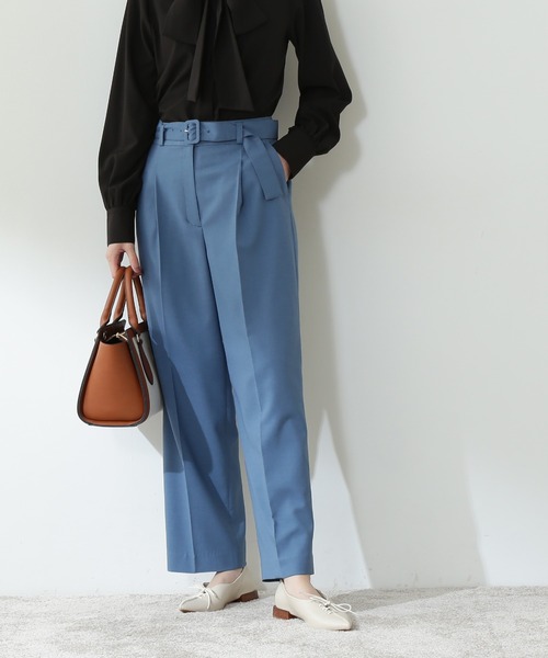 N.(N. Natural Beauty Basic)(エヌエヌナチュラルビューティーベーシック)の「【S Size Line】◆クルミベルト付ストレートパンツ(その他パンツ・レディース・ナチュラル/ブルー/オレンジ・SMALL/MEDIUM)」の3枚目の写真