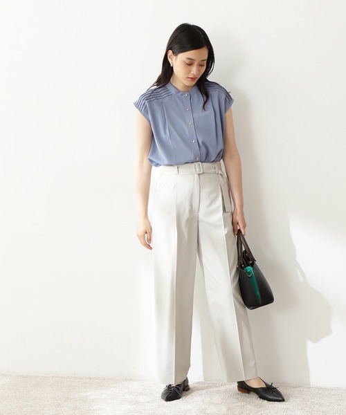 N.(N. Natural Beauty Basic)(エヌエヌナチュラルビューティーベーシック)の「【S Size Line】◆クルミベルト付ストレートパンツ(その他パンツ・レディース・ナチュラル/ブルー/オレンジ・SMALL/MEDIUM)」の7枚目の写真