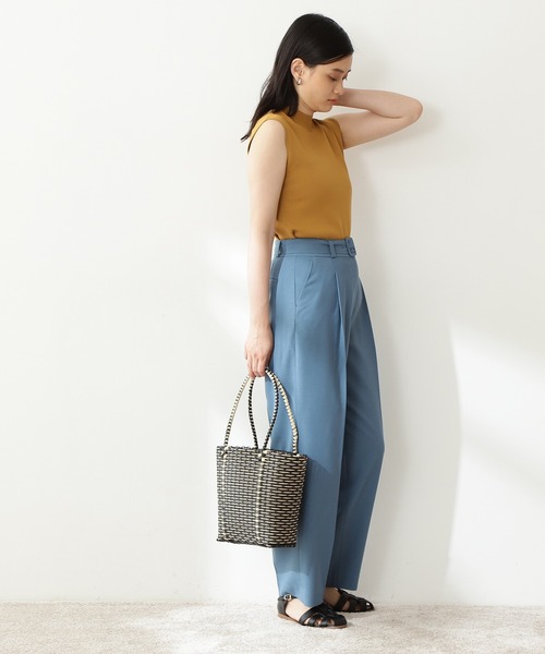 N.(N. Natural Beauty Basic)(エヌエヌナチュラルビューティーベーシック)の「【S Size Line】◆クルミベルト付ストレートパンツ(その他パンツ・レディース・ナチュラル/ブルー/オレンジ・SMALL/MEDIUM)」の5枚目の写真