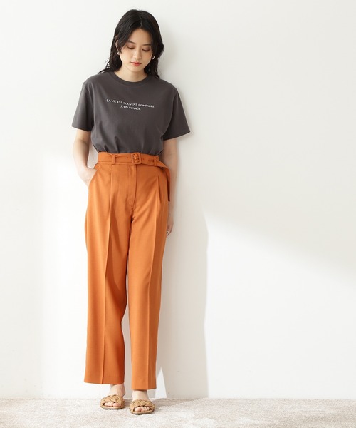 N.(N. Natural Beauty Basic)(エヌエヌナチュラルビューティーベーシック)の「【S Size Line】◆クルミベルト付ストレートパンツ(その他パンツ・レディース・ナチュラル/ブルー/オレンジ・SMALL/MEDIUM)」の6枚目の写真