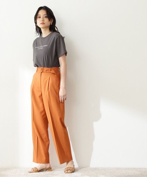 N.(N. Natural Beauty Basic)(エヌエヌナチュラルビューティーベーシック)の「【S Size Line】◆クルミベルト付ストレートパンツ(その他パンツ・レディース・ナチュラル/ブルー/オレンジ・SMALL/MEDIUM)」の11枚目の写真
