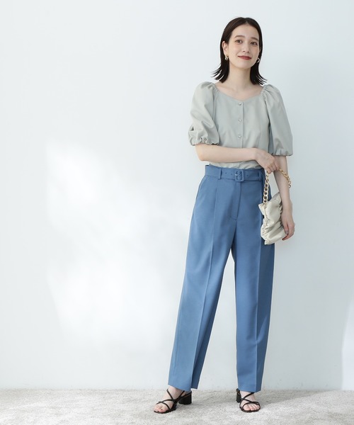N.(N. Natural Beauty Basic)(エヌエヌナチュラルビューティーベーシック)の「【S Size Line】◆クルミベルト付ストレートパンツ(その他パンツ・レディース・ナチュラル/ブルー/オレンジ・SMALL/MEDIUM)」の20枚目の写真