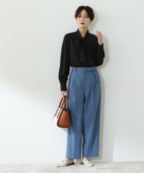 N.(N. Natural Beauty Basic)(エヌエヌナチュラルビューティーベーシック)の「【S Size Line】◆クルミベルト付ストレートパンツ(その他パンツ・レディース・ナチュラル/ブルー/オレンジ・SMALL/MEDIUM)」の22枚目の写真