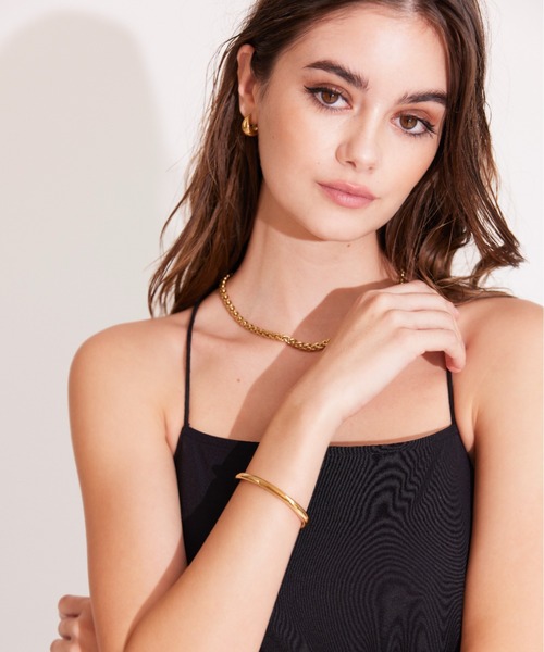 ALEXIA STAM（アリシアスタン）の「Round Bangle /ラウンドバングル（バングル/リストバンド・レディース・ゴールド・FREE）」の2枚目の写真