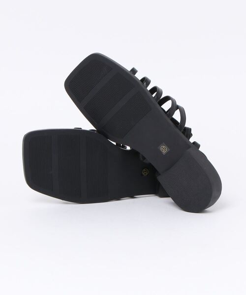 ap retro（アプレトロ）の「スクエアグルカサンダル（サンダル・レディース・ブラック/アイボリー・MEDIUM/LARGE）」の7枚目の写真