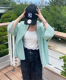 PairPair | 刺繍入りストライプシャツ(ユニセックス)(シャツ/ブラウス)