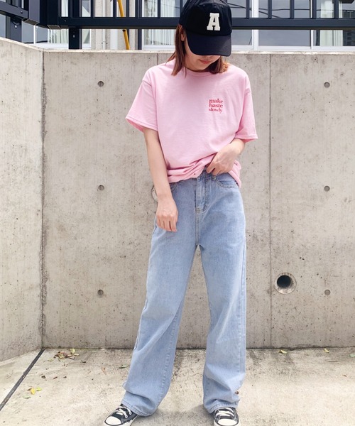 CLEA(クレア)の「【GILDAN】アソートロゴオーバーサイズ半袖Tシャツ(Tシャツ/カットソー・レディース・ホワイト/ブラック/ダークブラウン/ピンク/ホワイト系その他/ナチュラル/ホワイト系その他2・M/L)」の13枚目の写真
