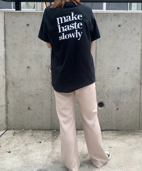 CLEA(クレア)の「【GILDAN】アソートロゴオーバーサイズ半袖Tシャツ(Tシャツ/カットソー・レディース・ホワイト/ブラック/ダークブラウン/ピンク/ホワイト系その他/ナチュラル/ホワイト系その他2・M/L)」の10枚目の写真