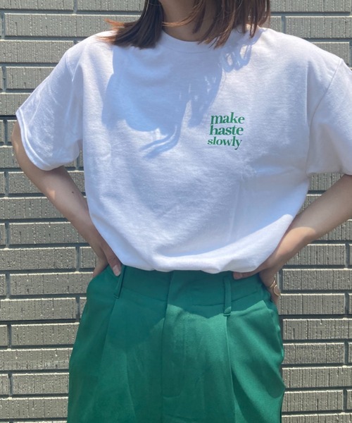 CLEA(クレア)の「【GILDAN】アソートロゴオーバーサイズ半袖Tシャツ(Tシャツ/カットソー・レディース・ホワイト/ブラック/ダークブラウン/ピンク/ホワイト系その他/ナチュラル/ホワイト系その他2・M/L)」の16枚目の写真