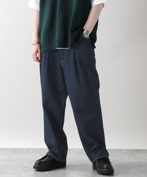 RAGEBLUE（レイジブルー）の「デニムタックバルーンパンツ（デニムパンツ・メンズ・グレー/ブルー/ネイビー・MEDIUM/LARGE）」の3枚目の写真