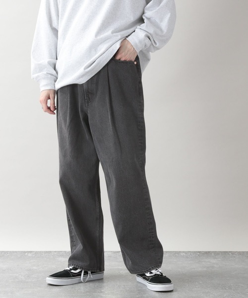 RAGEBLUE（レイジブルー）の「デニムタックバルーンパンツ（デニムパンツ・メンズ・グレー/ブルー/ネイビー・MEDIUM/LARGE）」の2枚目の写真