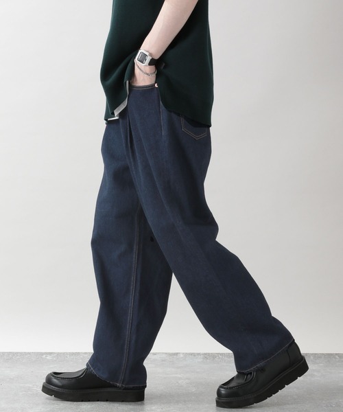 RAGEBLUE（レイジブルー）の「デニムタックバルーンパンツ（デニムパンツ・メンズ・グレー/ブルー/ネイビー・MEDIUM/LARGE）」の11枚目の写真