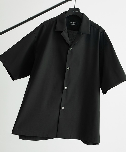 UNITED TOKYO（ユナイテッドトウキョウ）の「Quick Dry リネンライクシャツ（シャツ/ブラウス・メンズ・ライトグレー/ブラック/ライトブラウン・1/2/3/5）」の2枚目の写真