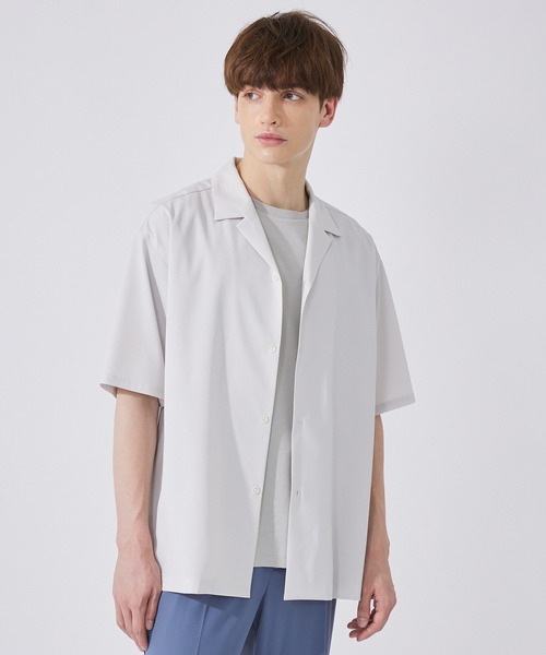 UNITED TOKYO（ユナイテッドトウキョウ）の「Quick Dry リネンライクシャツ（シャツ/ブラウス・メンズ・ライトグレー/ブラック/ライトブラウン・1/2/3/5）」の16枚目の写真