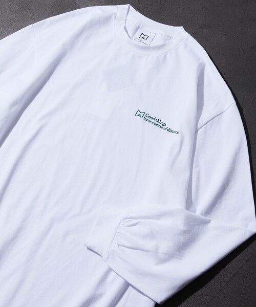 Firsthand(ファーストハンド)の「MA by Satoshi Mizutani/エムエー LOGO L/S TEE(Tシャツ/カットソー・メンズ・ホワイト/ブラック/ネイビー/グリーン/レモンイエロー・MEDIUM/LARGE)」の2枚目の写真