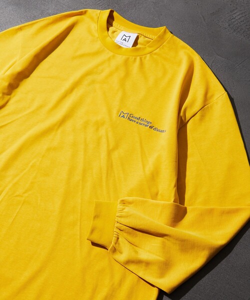Firsthand(ファーストハンド)の「MA by Satoshi Mizutani/エムエー LOGO L/S TEE(Tシャツ/カットソー・メンズ・ホワイト/ブラック/ネイビー/グリーン/レモンイエロー・MEDIUM/LARGE)」の5枚目の写真
