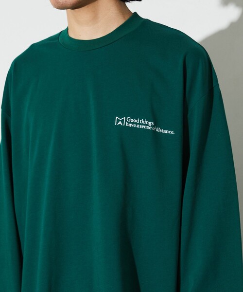 Firsthand(ファーストハンド)の「MA by Satoshi Mizutani/エムエー LOGO L/S TEE(Tシャツ/カットソー・メンズ・ホワイト/ブラック/ネイビー/グリーン/レモンイエロー・MEDIUM/LARGE)」の1枚目の写真