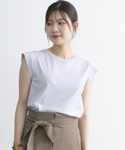 URBAN RESEARCH ROSSO(アーバンリサーチロッソ)の「フレンチTシャツ(Tシャツ/カットソー・レディース・チャコールグレー/ブラック/オフホワイト/ラベンダー・FREE)」の16枚目の写真