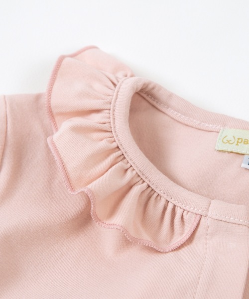 panpantutu（パンパンチュチュ）の「UVcutフリルカーディガン（カーディガン/ボレロ・キッズ・レッド/スモークピンク・90cm/110cm/100cm/120cm/130cm/80ｃｍ）」の9枚目の写真