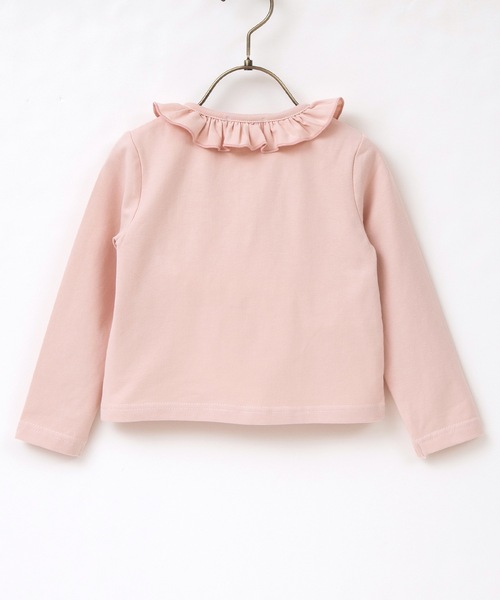 panpantutu（パンパンチュチュ）の「UVcutフリルカーディガン（カーディガン/ボレロ・キッズ・レッド/スモークピンク・90cm/110cm/100cm/120cm/130cm/80ｃｍ）」の8枚目の写真