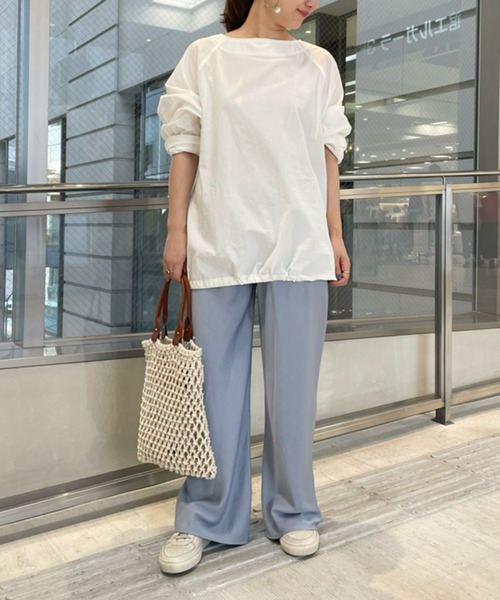 BEARDSLEY（ビアズリー）の「《FRIPIER/フリピエ》ボートプルシャツ（シャツ/ブラウス・レディース・サックスブルー/ホワイト・FREE）」の20枚目の写真