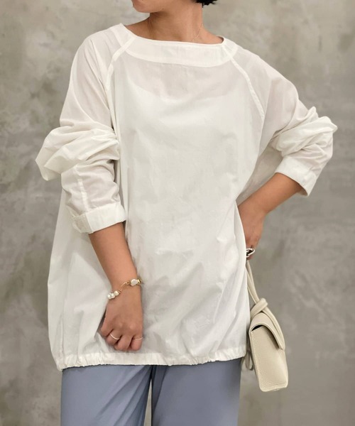 BEARDSLEY（ビアズリー）の「《FRIPIER/フリピエ》ボートプルシャツ（シャツ/ブラウス・レディース・サックスブルー/ホワイト・FREE）」の21枚目の写真