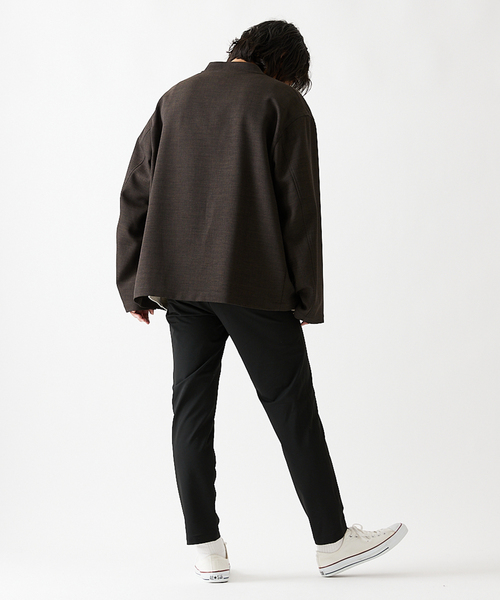 シームレッサボタンレスカーディガン