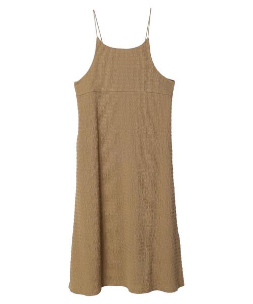 Green　Parks（グリーンパークス）の「細ひもキャミワンピース（ジャンパースカート・レディース・ブラック/ベージュ・FREE）」の18枚目の写真