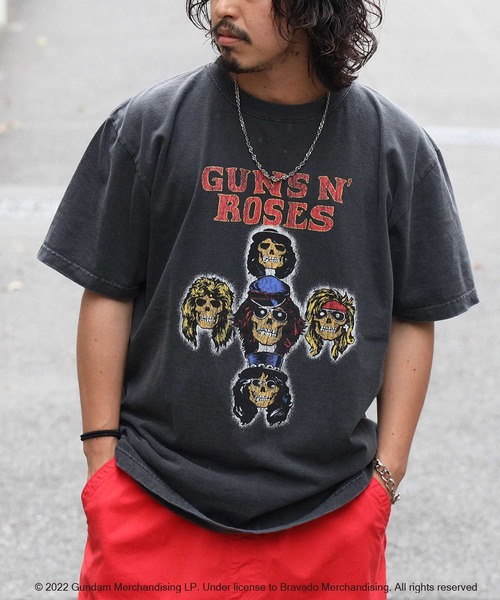 Right-on（ライトオン）の「ヴィンテージ加工バンドT（Tシャツ