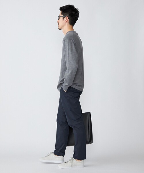 SHIPS（シップス）の「SHIPS: 〈ウォッシャブル〉12GG テックウール クルーネック プルオーバー ニット（ニット/セーター・メンズ・ブラック/ホワイト/グリーン/オレンジ/チャコールグレー/ダークブルー・LARGE/MEDIUM/SMALL/X-LARGE）」の15枚目の写真