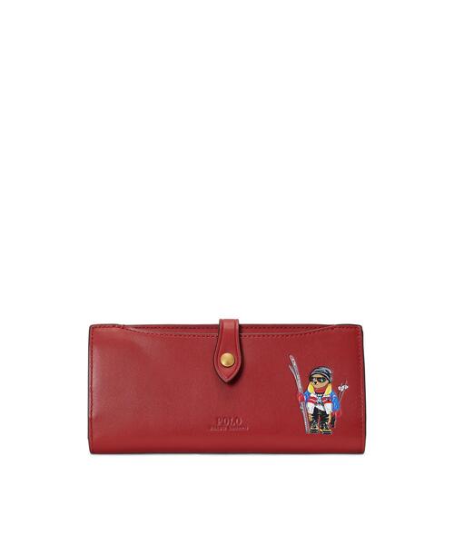 Polo ベア レザー スナップ ウォレット