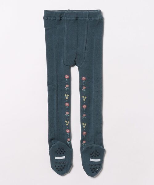 combimini(コンビミニ)の「タイツ(フラワー)(タイツ/ストッキング・キッズ・チャコールグレー/ダークブルー・120/110/100/90/80)」の4枚目の写真
