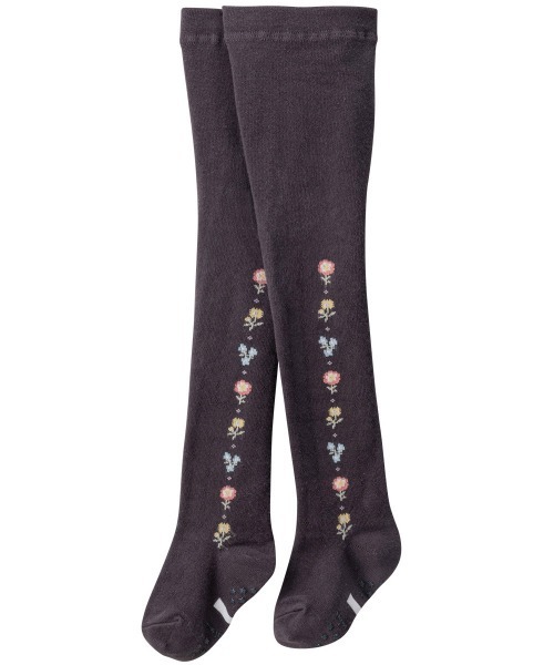 combimini(コンビミニ)の「タイツ(フラワー)(タイツ/ストッキング・キッズ・チャコールグレー/ダークブルー・120/110/100/90/80)」の3枚目の写真