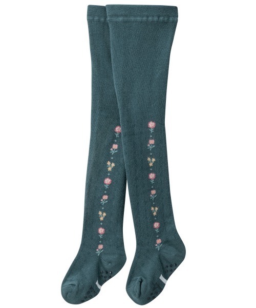 combimini(コンビミニ)の「タイツ(フラワー)(タイツ/ストッキング・キッズ・チャコールグレー/ダークブルー・120/110/100/90/80)」の5枚目の写真