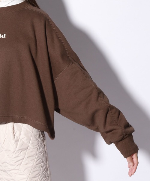 repipi armario(レピピ アルマリオ)の「チビロゴフロッキースウェット(スウェット・キッズ・ブラック/ナチュラル/モカ/パープル・SMALL/MEDIUM/LARGE)」の7枚目の写真