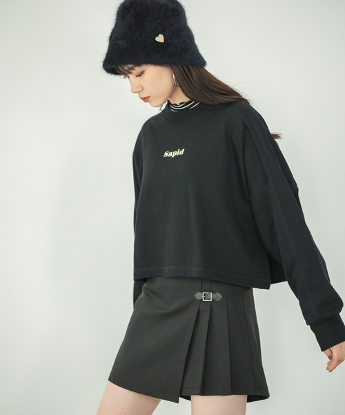 repipi armario(レピピ アルマリオ)の「チビロゴフロッキースウェット(スウェット・キッズ・ブラック/ナチュラル/モカ/パープル・SMALL/MEDIUM/LARGE)」の21枚目の写真