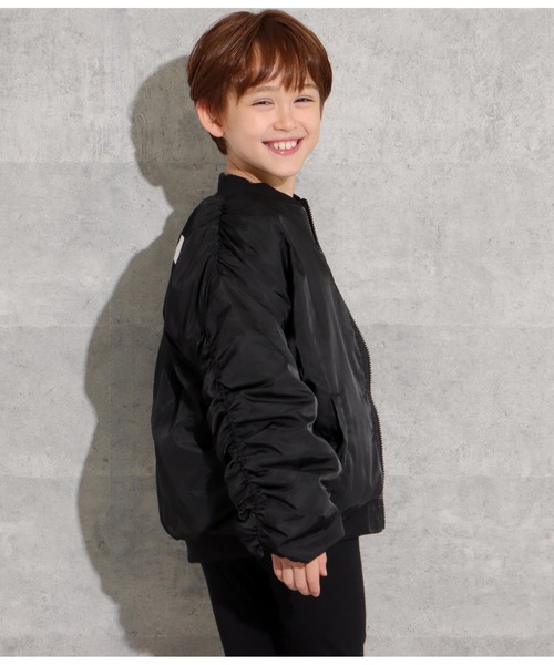 ANAP kids(アナップキッズ)の「ボリュームMA-1(MA-1・キッズ・ブラック/カーキ/アイボリー・110cm/120cm/130cm)」の7枚目の写真