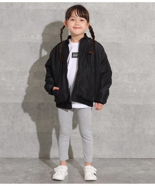 ANAP kids(アナップキッズ)の「ボリュームMA-1(MA-1・キッズ・ブラック/カーキ/アイボリー・110cm/120cm/130cm)」の8枚目の写真